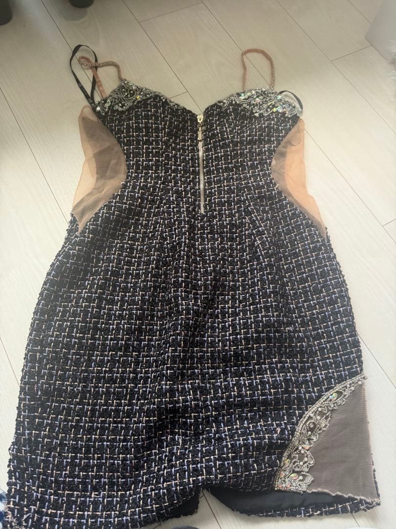 AR エンジェルアール　ツイード　ミニドレス　M