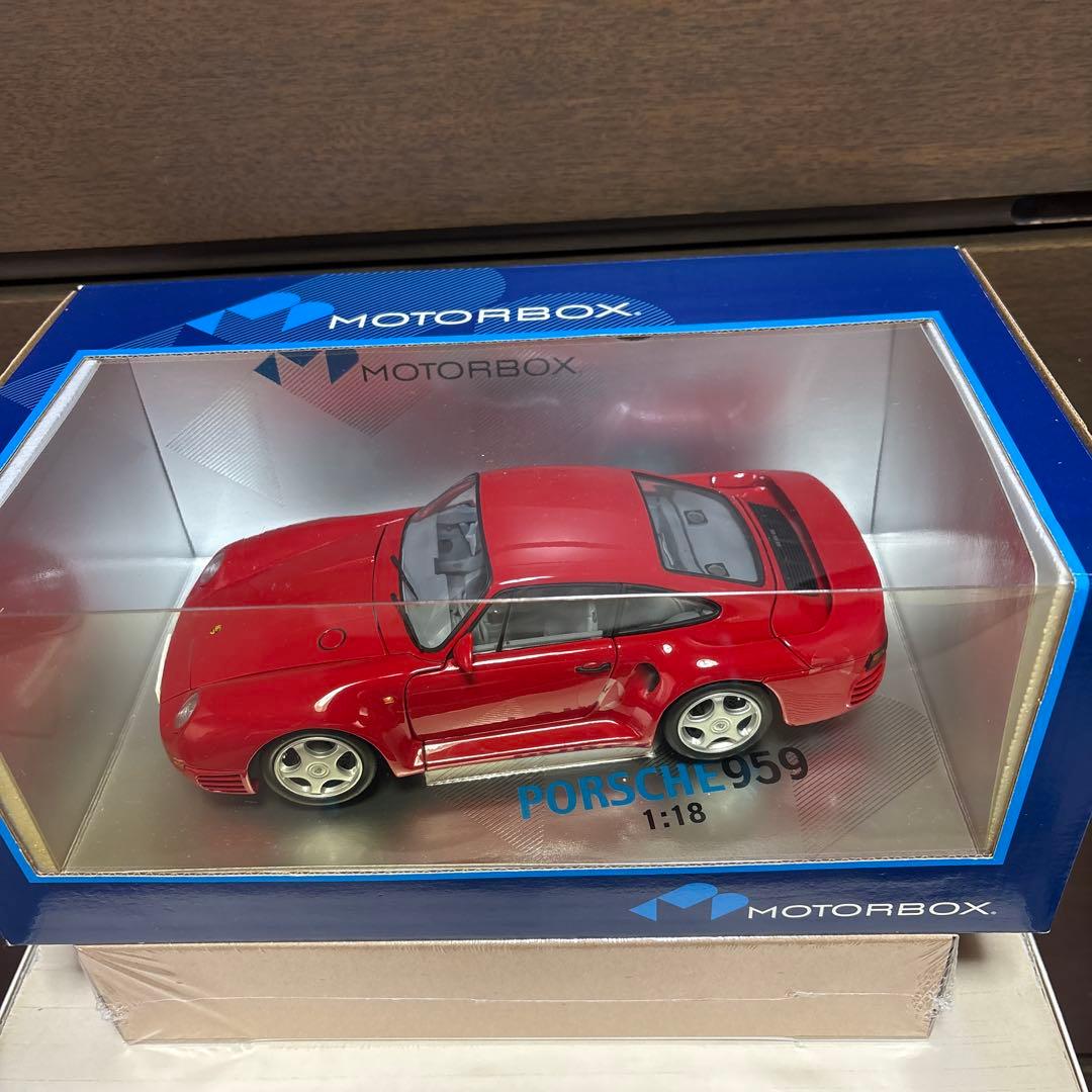 京商　モーターボックス　ポルシェ959 1/18 未開封