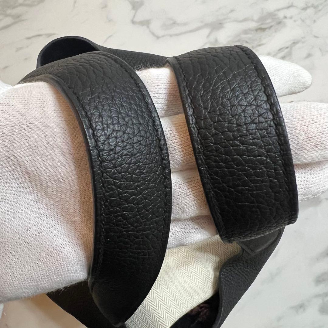 HERMES エルメス　ピコタン　ロック　MM ブラック　C刻印　ゴールド金具