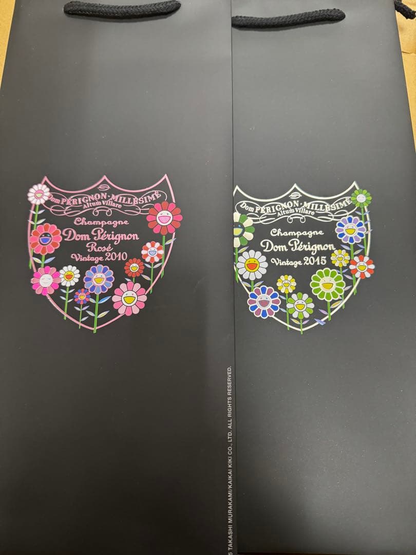 【新品未開封】ドンペリニヨン村上隆限定コラボ2本セット（2015、ロゼ2010）