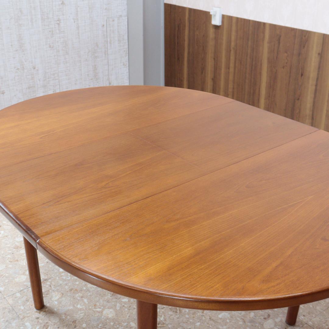 ダイニングテーブル ラウンド 伸長式 マッキントッシュ イギリス チーク