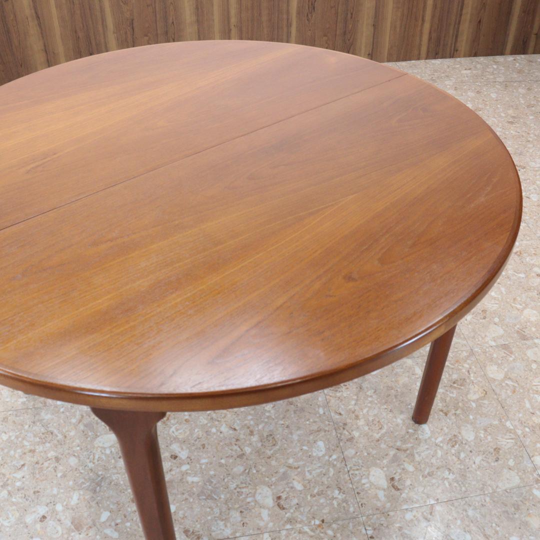 ダイニングテーブル ラウンド 伸長式 マッキントッシュ イギリス チーク