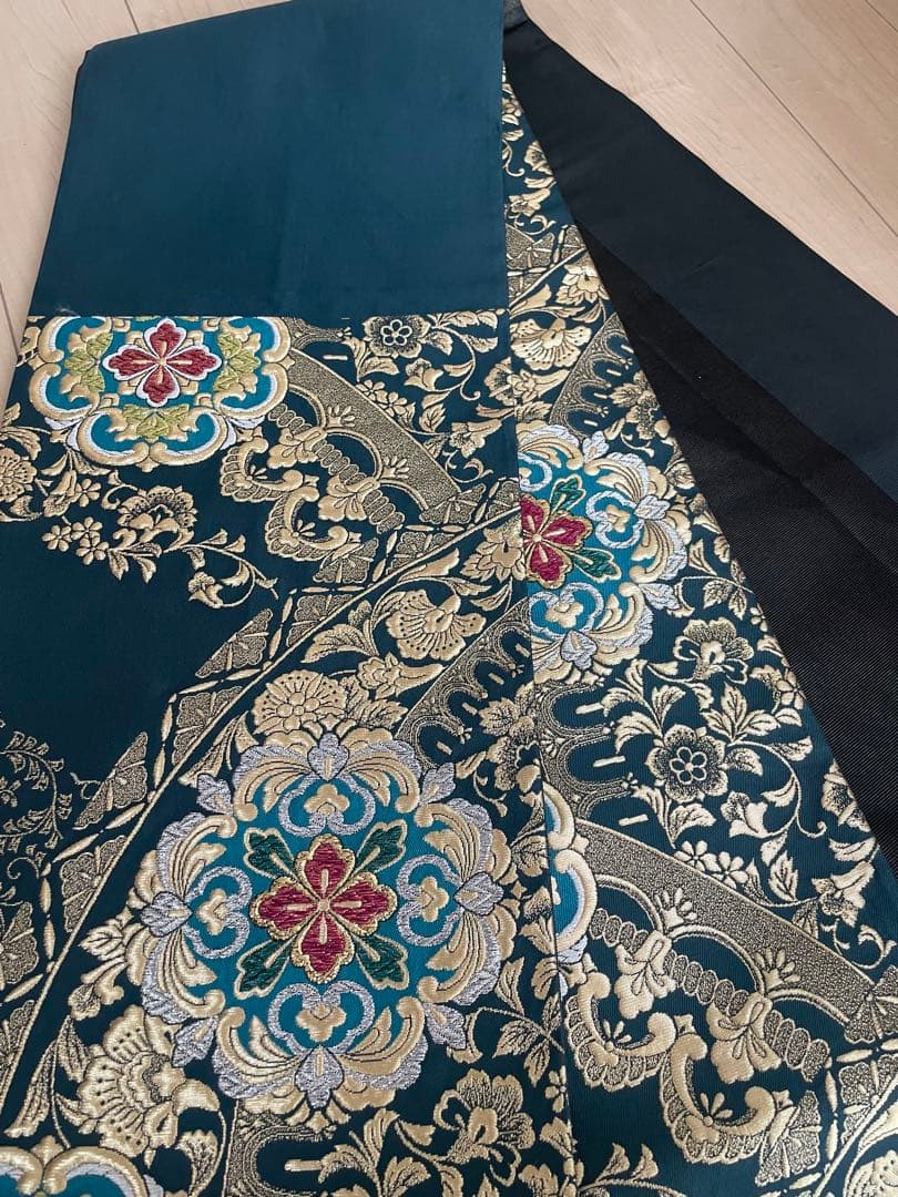 豪華！袋帯　正絹　ゴールド刺繍　リバーシブル