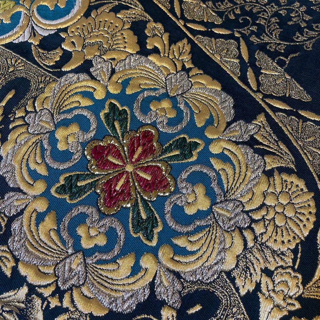 豪華！袋帯　正絹　ゴールド刺繍　リバーシブル
