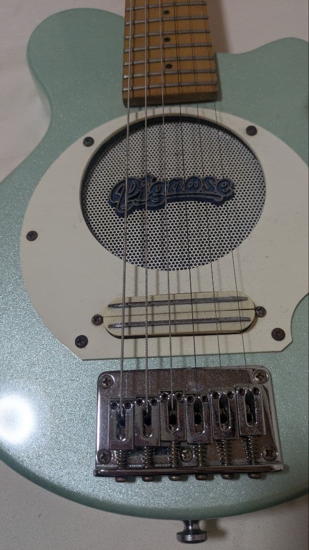 水色 エレキギター ソリッドボディ