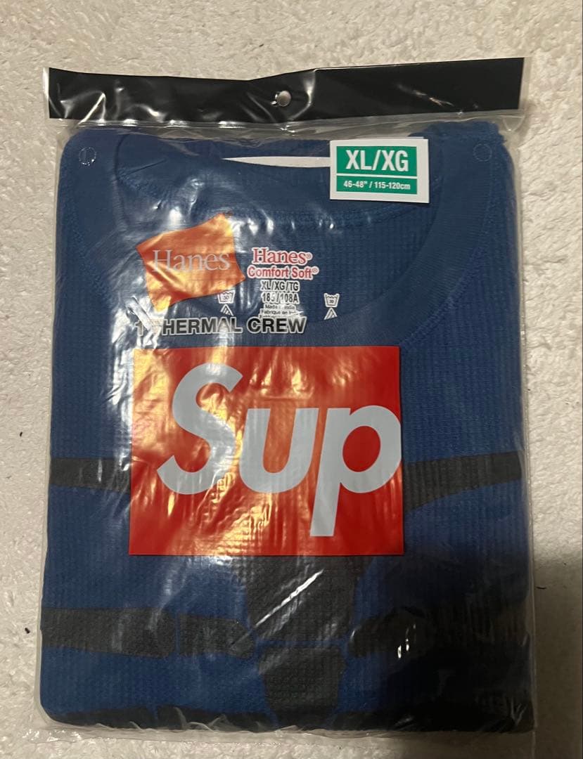 トップス Supreme Hanes Bones Thermal Crew XL