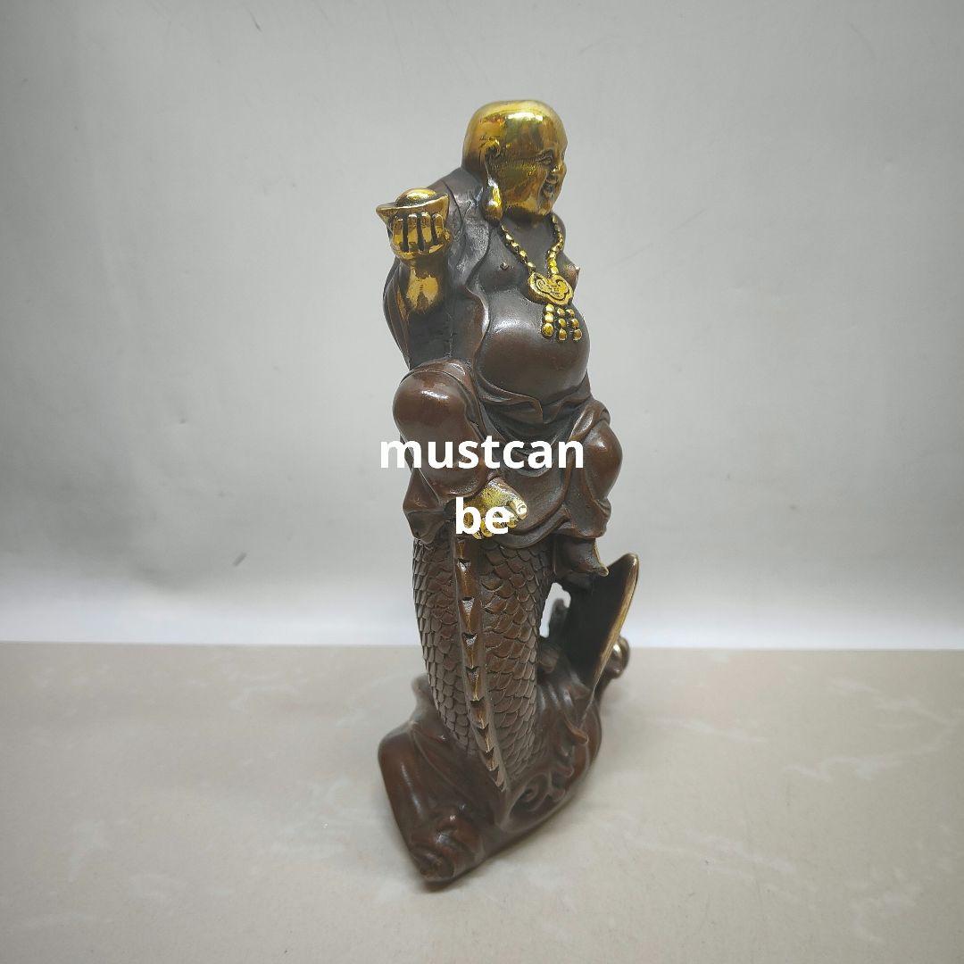 銅製 弥勒仏 笑仏 開運 風水 招財 置物 工芸品 装飾品