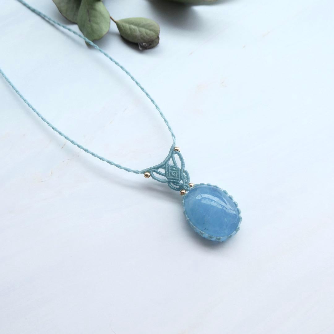 あ〜きゃん　マクラメネックレス２点