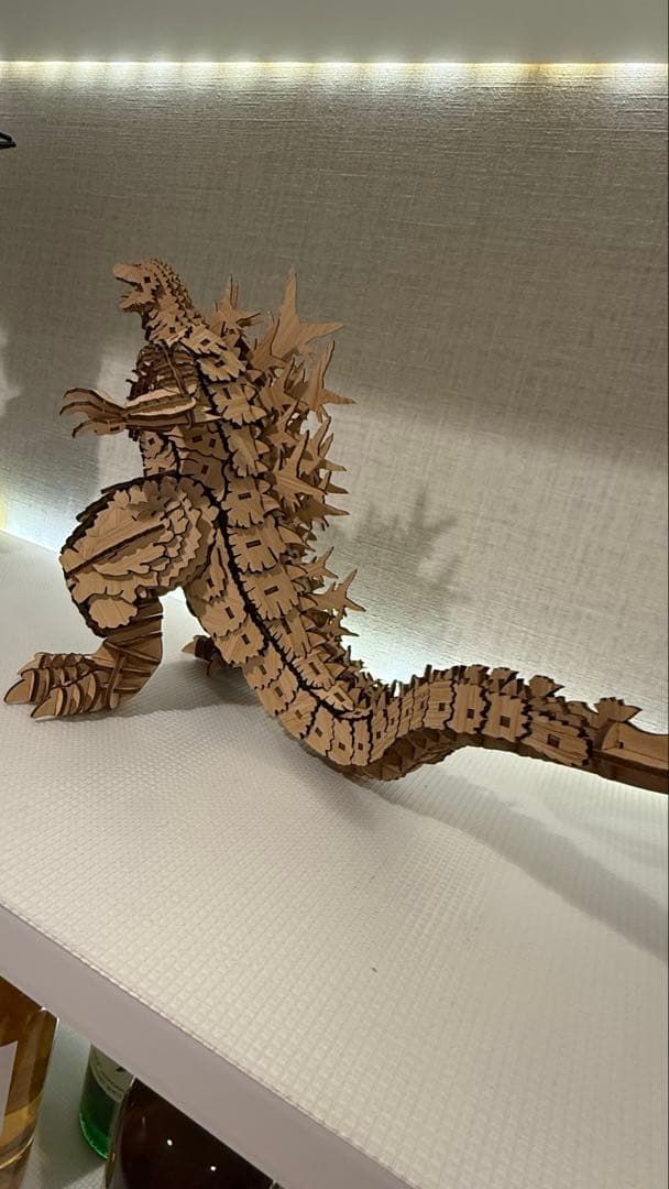 木製 ゴジラ フィギュア 約30cm