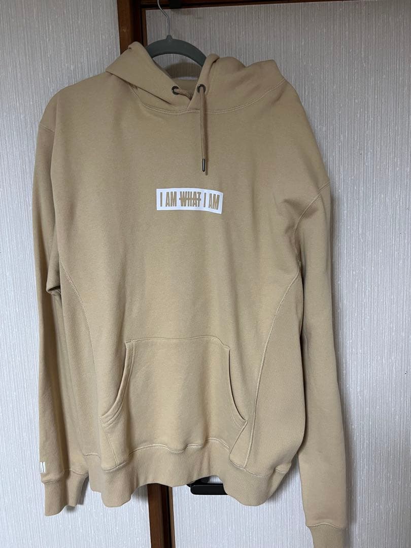 與真司郎　IAM WHAT IAM ベージュ　パーカー