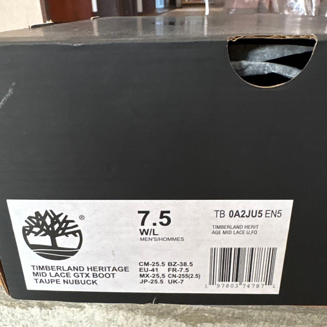 ティンバーランド　モックトゥ　GORE-TEX ベージュレザー モカシンシューズ