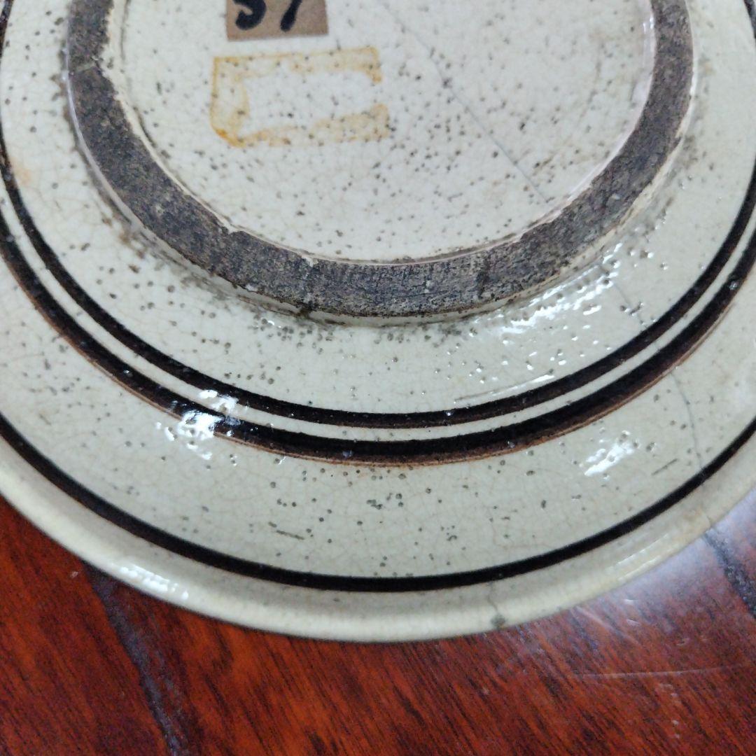 装飾陶器皿　桃山時代～江戸時代 唐津 古志野 絵志野 鳥絵 皿 瀬戸