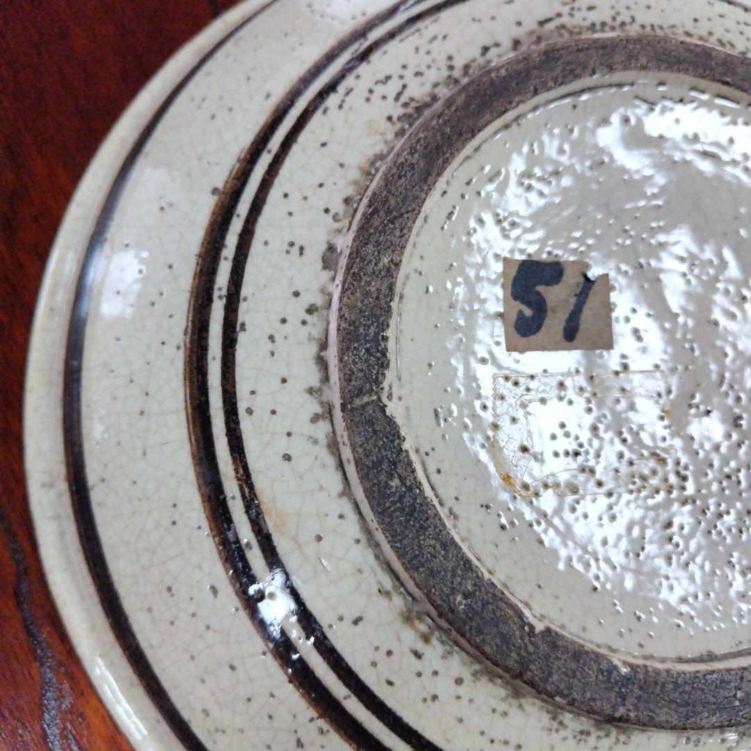 装飾陶器皿　桃山時代～江戸時代 唐津 古志野 絵志野 鳥絵 皿 瀬戸