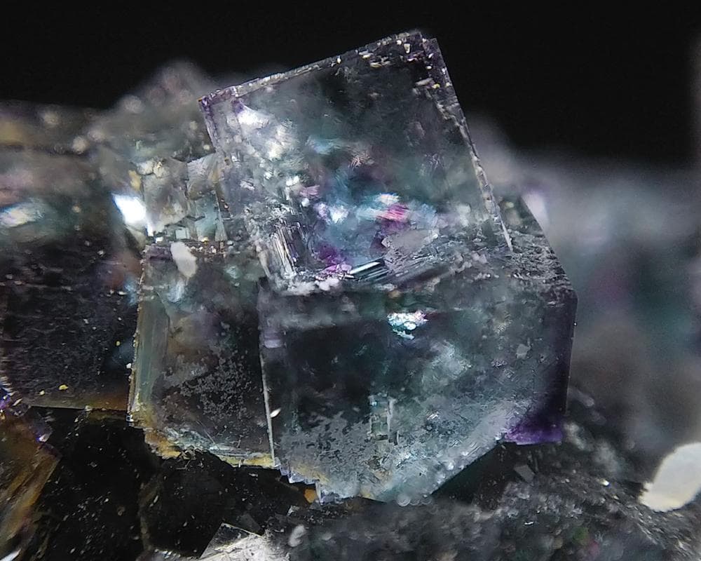 481 オコルス鉱山 フローライト クォーツ ブルーグリーン パープル