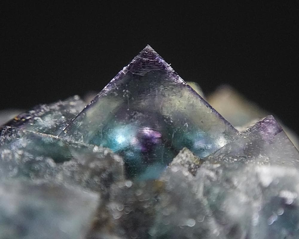 481 オコルス鉱山 フローライト クォーツ ブルーグリーン パープル