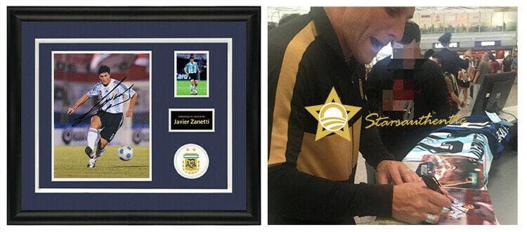 直筆サイン入り写真 ハビエル・サネッティ インターミラノ SA鑑定済