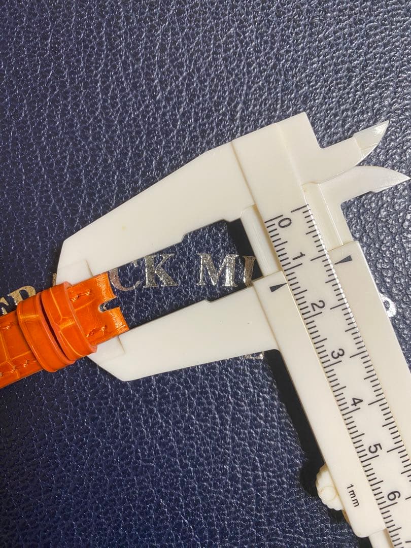 14mm フランクミュラー 純正 オレンジ ストラップ レッドブラウン ベルト