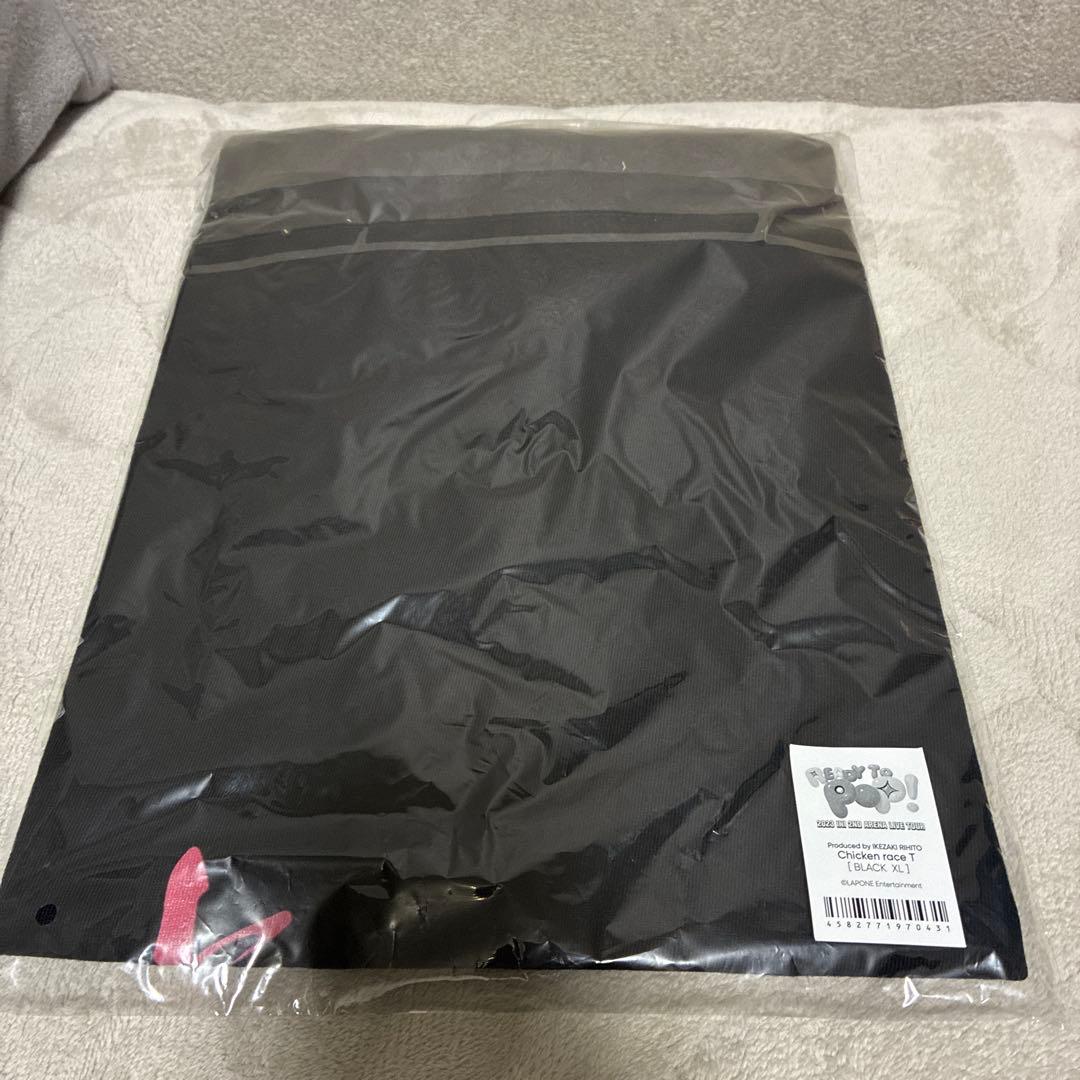 INI Tシャツ 池崎理人 Chicken race T ブラック XL