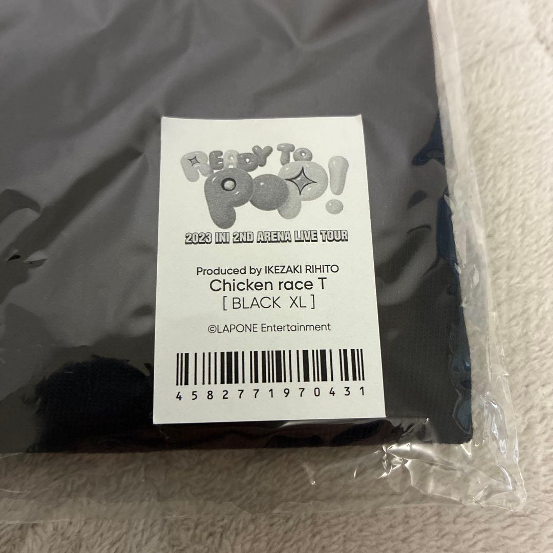 INI Tシャツ 池崎理人 Chicken race T ブラック XL