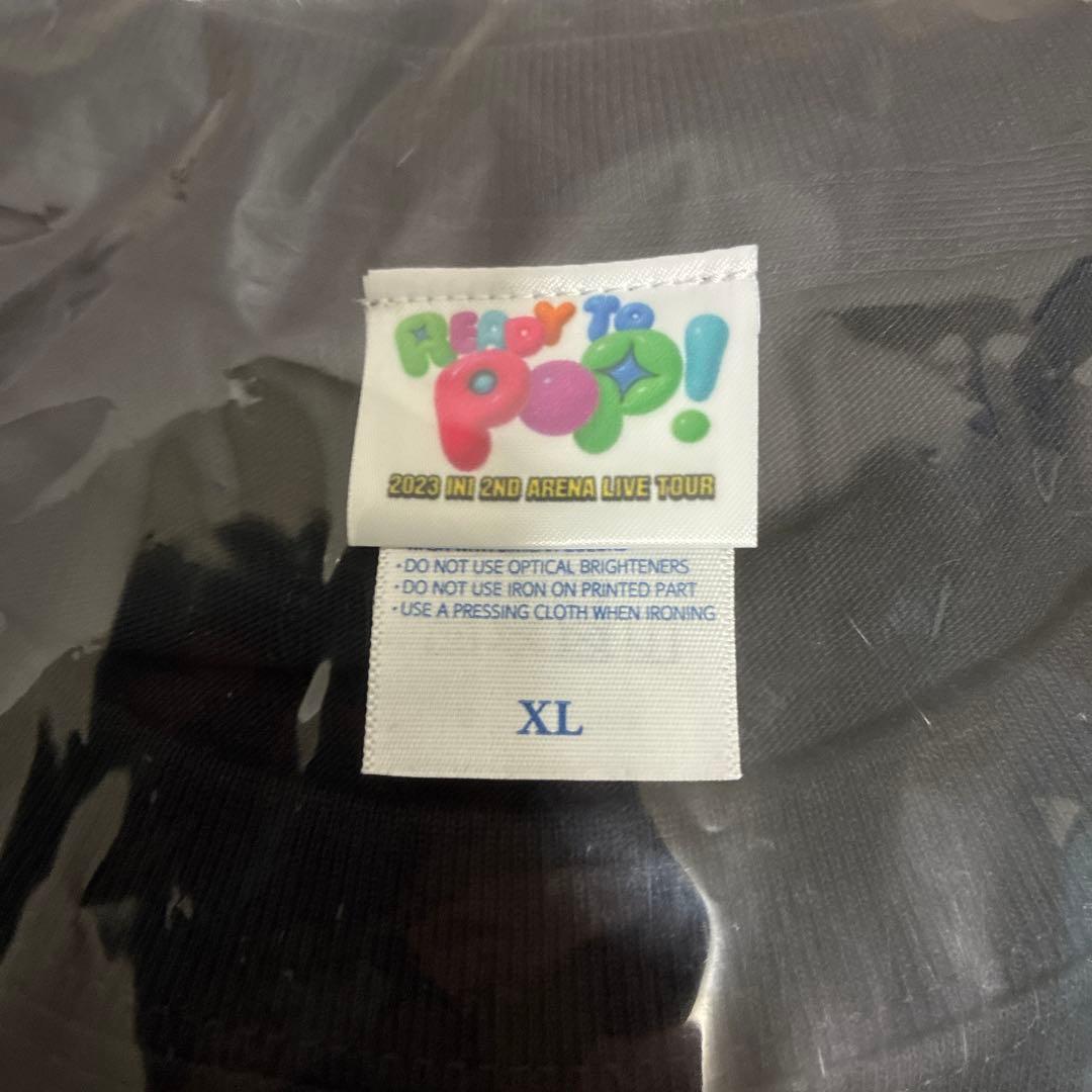 INI Tシャツ 池崎理人 Chicken race T ブラック XL