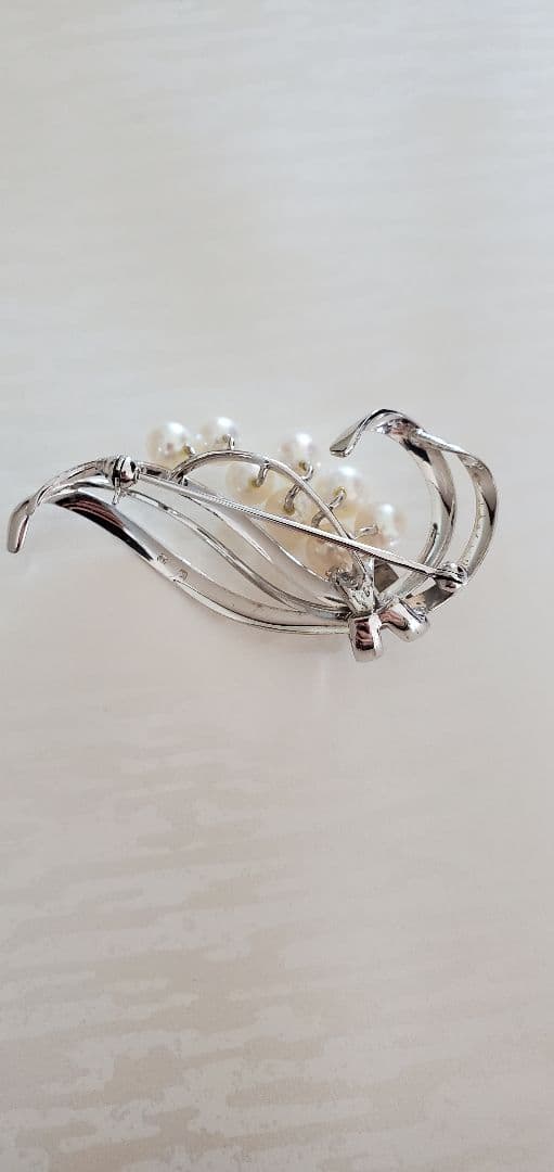 MIKIMOTO ミキモト　真珠　パール　ブローチ 8珠