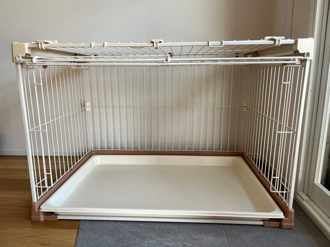 リッチェル お掃除簡単ペットケージ900屋根付き小型犬キャスター付きトイプードル