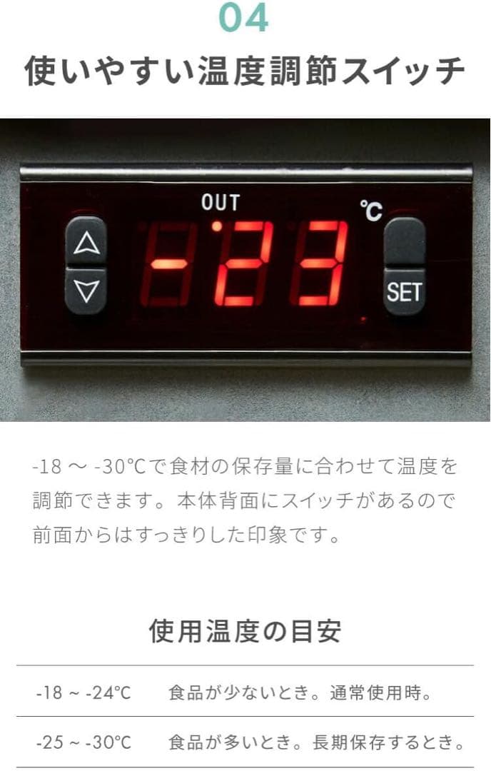 【新品未使用・送料込み】冷凍庫 ショーケース 55L