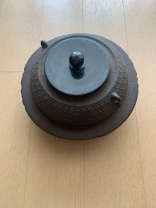 佐藤清光作　桜川地紋　平丸羽釜