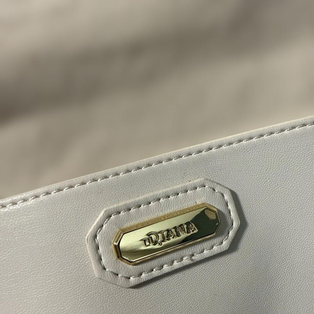 ダイアナ　DIANA イントレチャートメッシュBAG 白