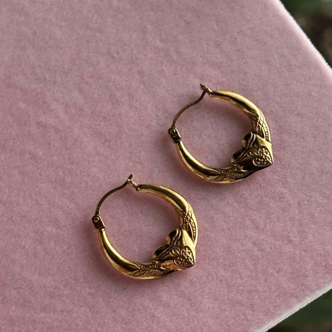 agete k10 フープピアス