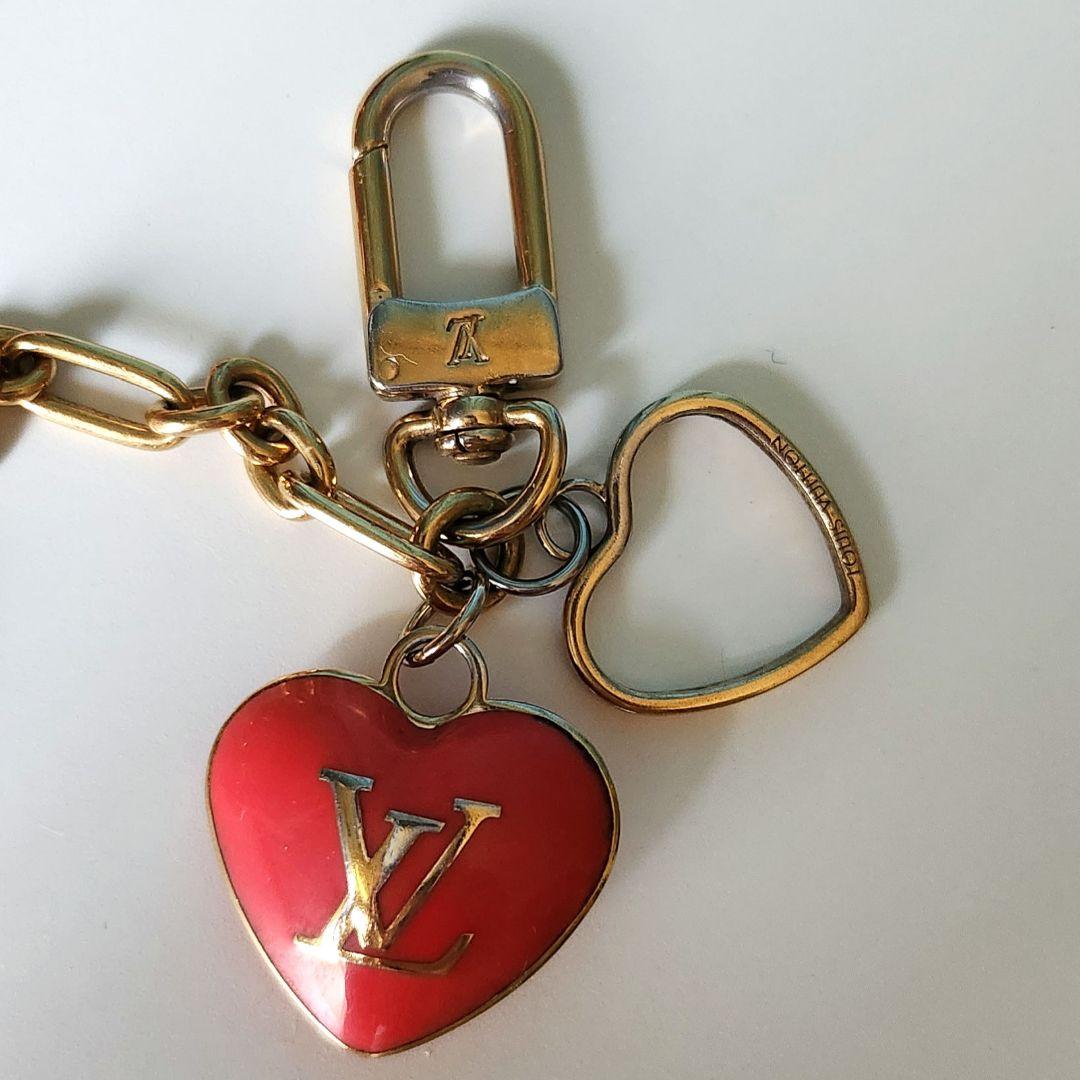 ルイヴィトン モノグラム ヴェルニ ポルトモネクール　ハート ケース