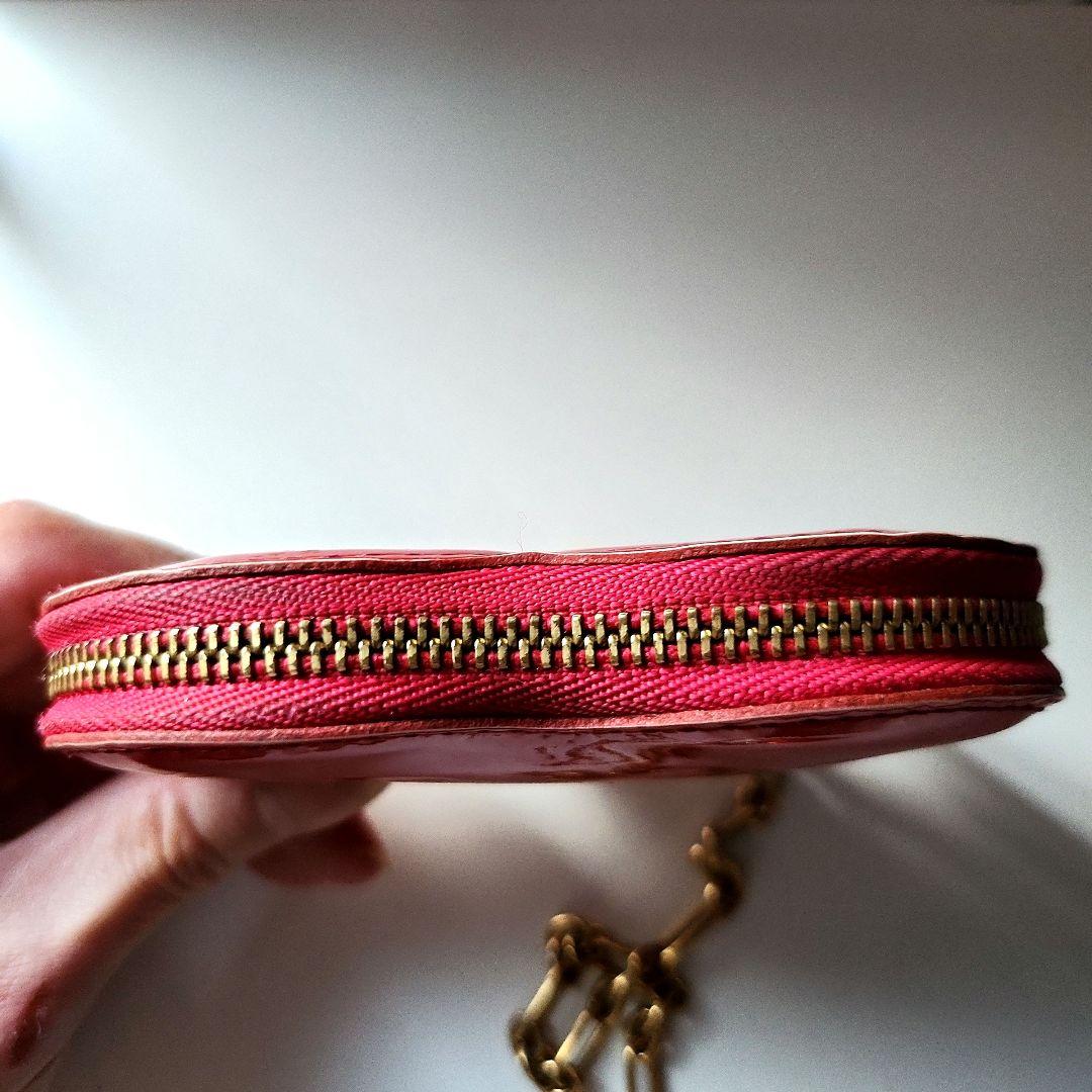 ルイヴィトン モノグラム ヴェルニ ポルトモネクール　ハート ケース