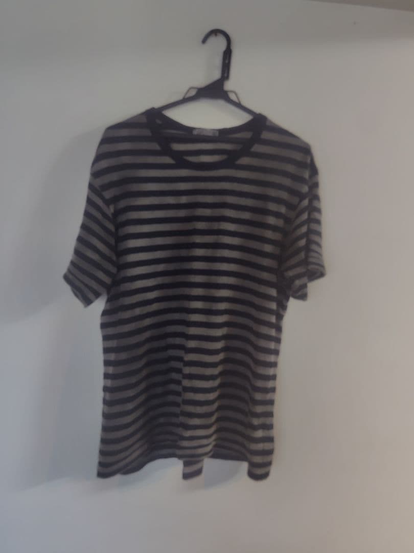 12SSヨウジオム ボーダーTシャツ Yohji Yamamoto