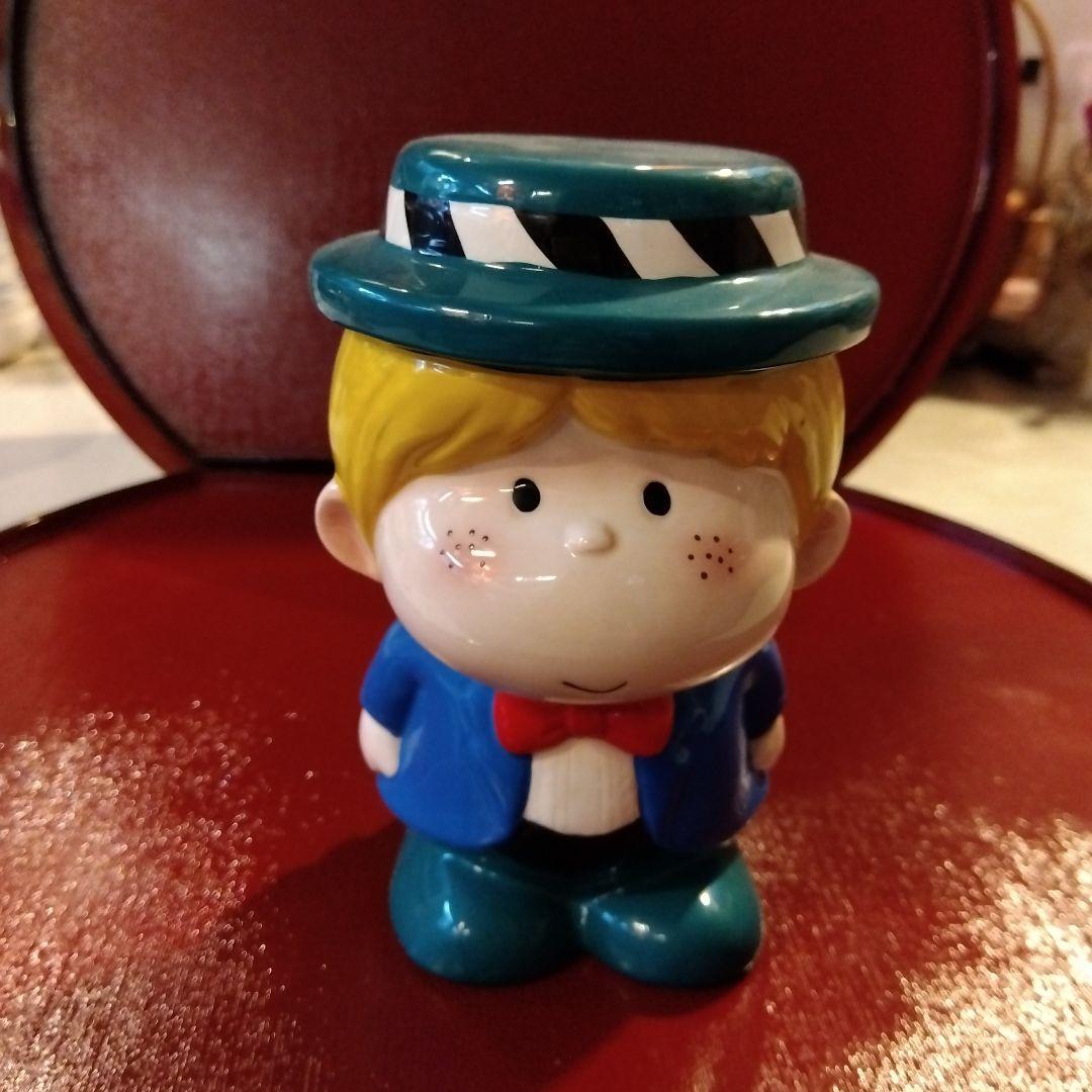 水森亜土　男の子と女の子の貯金箱セット