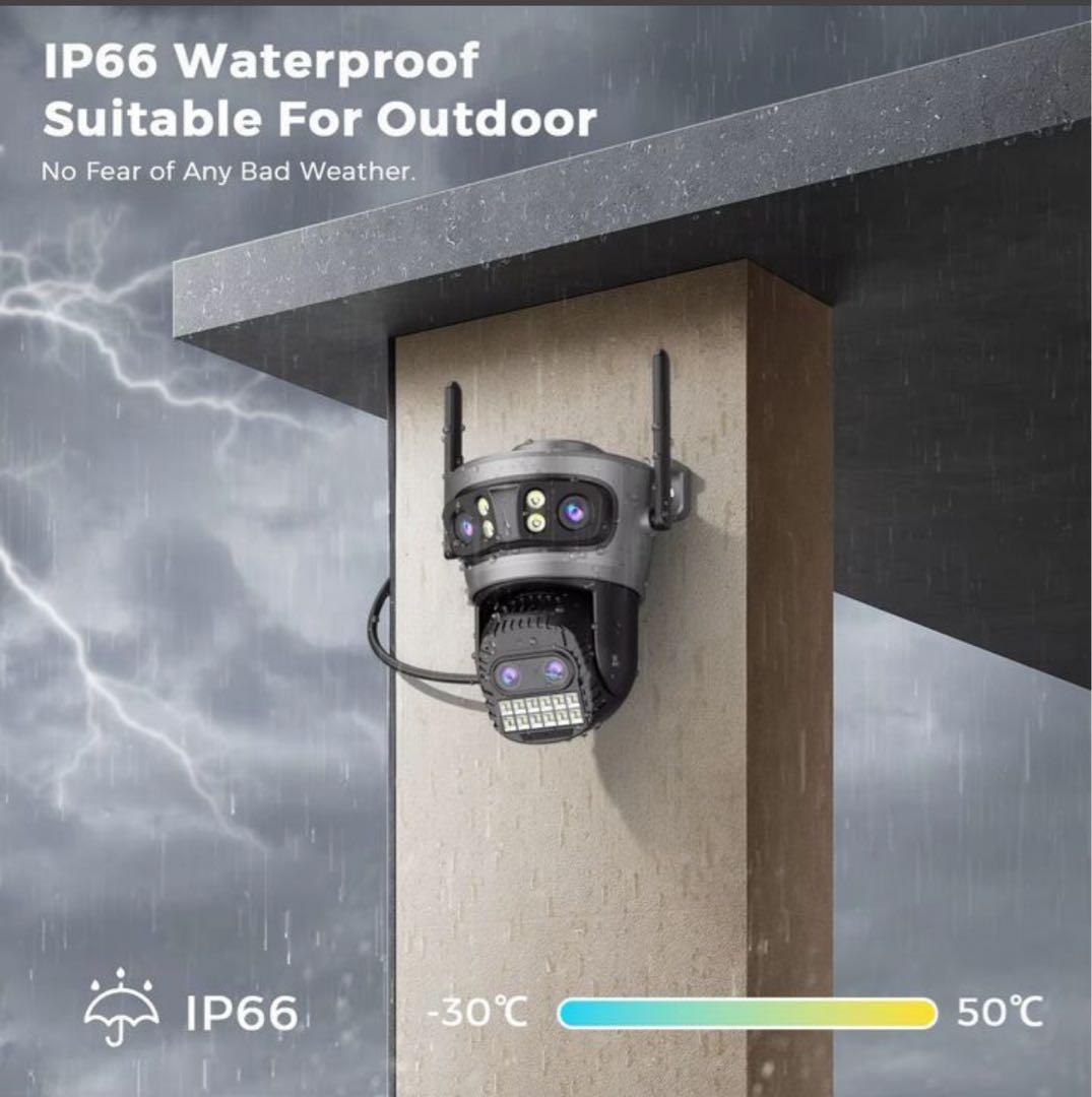 ドラ　2000万画素監視カメラ WiFi防犯カメラ 10xZOOM