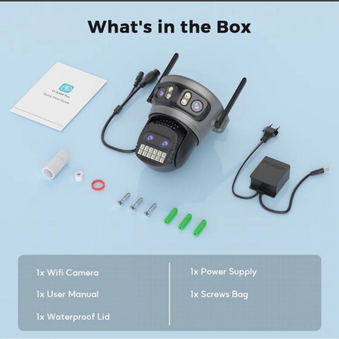 ドラ　2000万画素監視カメラ WiFi防犯カメラ 10xZOOM