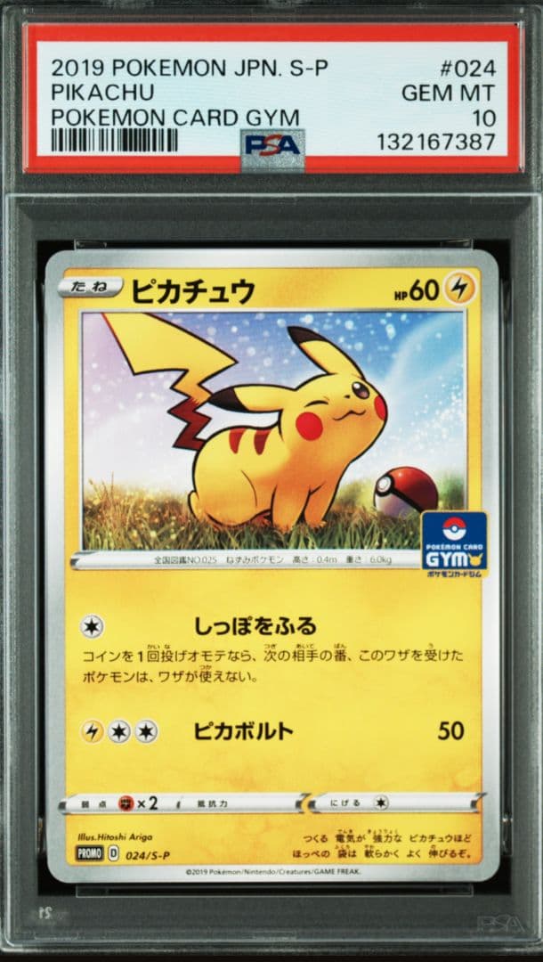 【PSA10】ピカチュウ：ジムプロモカードパック プロモ 024/S-P