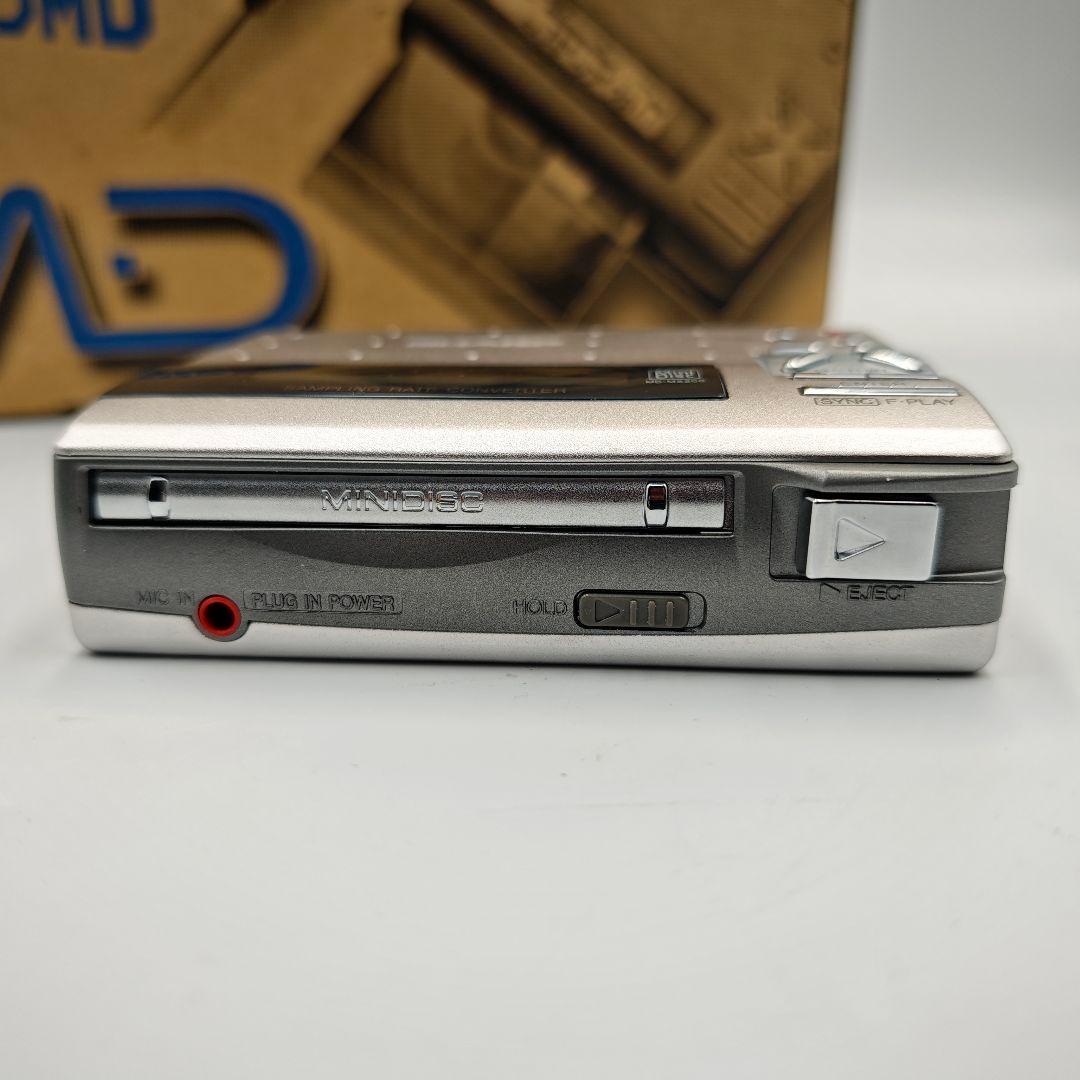【極美品】 SHARP MD-MS200-S ポータブルMDプレーヤー シャープ