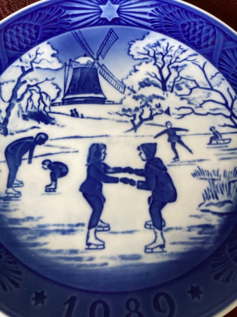 ロイヤルコペンハーゲン 1989年 スケートプレート