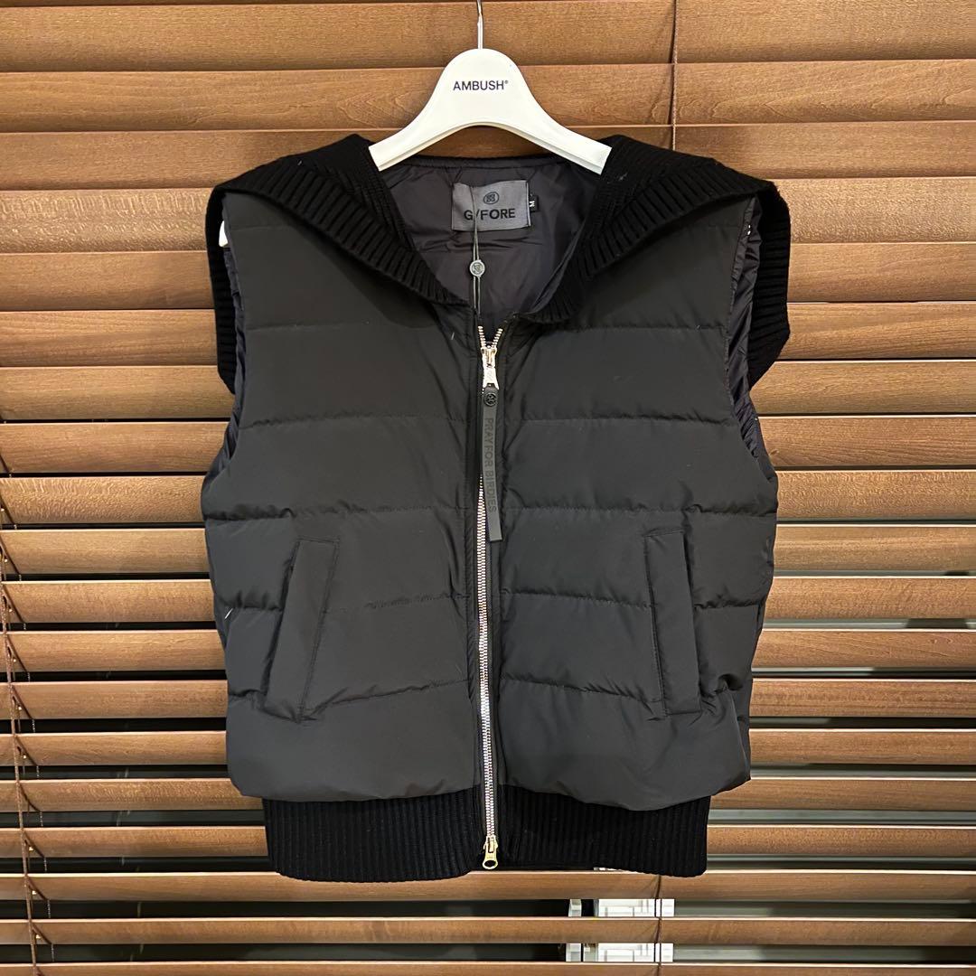 【黒L】G/FORE ジーフォア ゴルフ レディース ダウンベスト