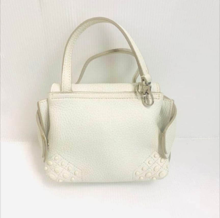 【特価品】TOD'S トッズ マイクロバッグ ウェーブバッグ ホワイト 白