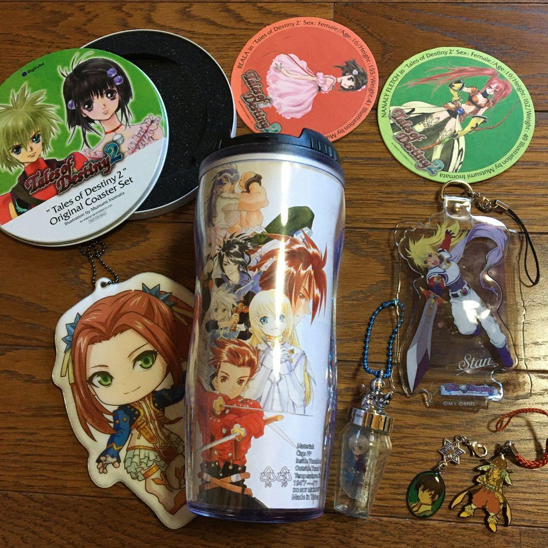 送料込み　テイルズ　うちわ　カード　缶バッジ　タオル　マスコット　グッズ　セット