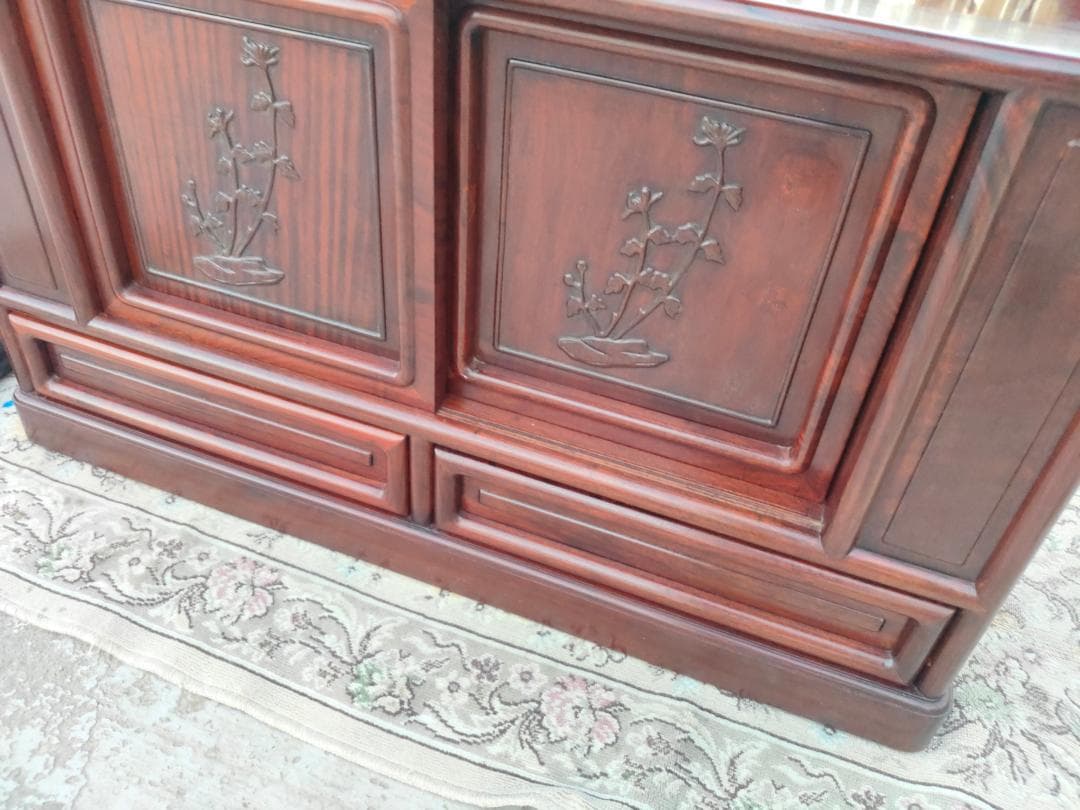 Japanese Modern Furniture☆茶箪笥☆飾り棚☆透かし彫り