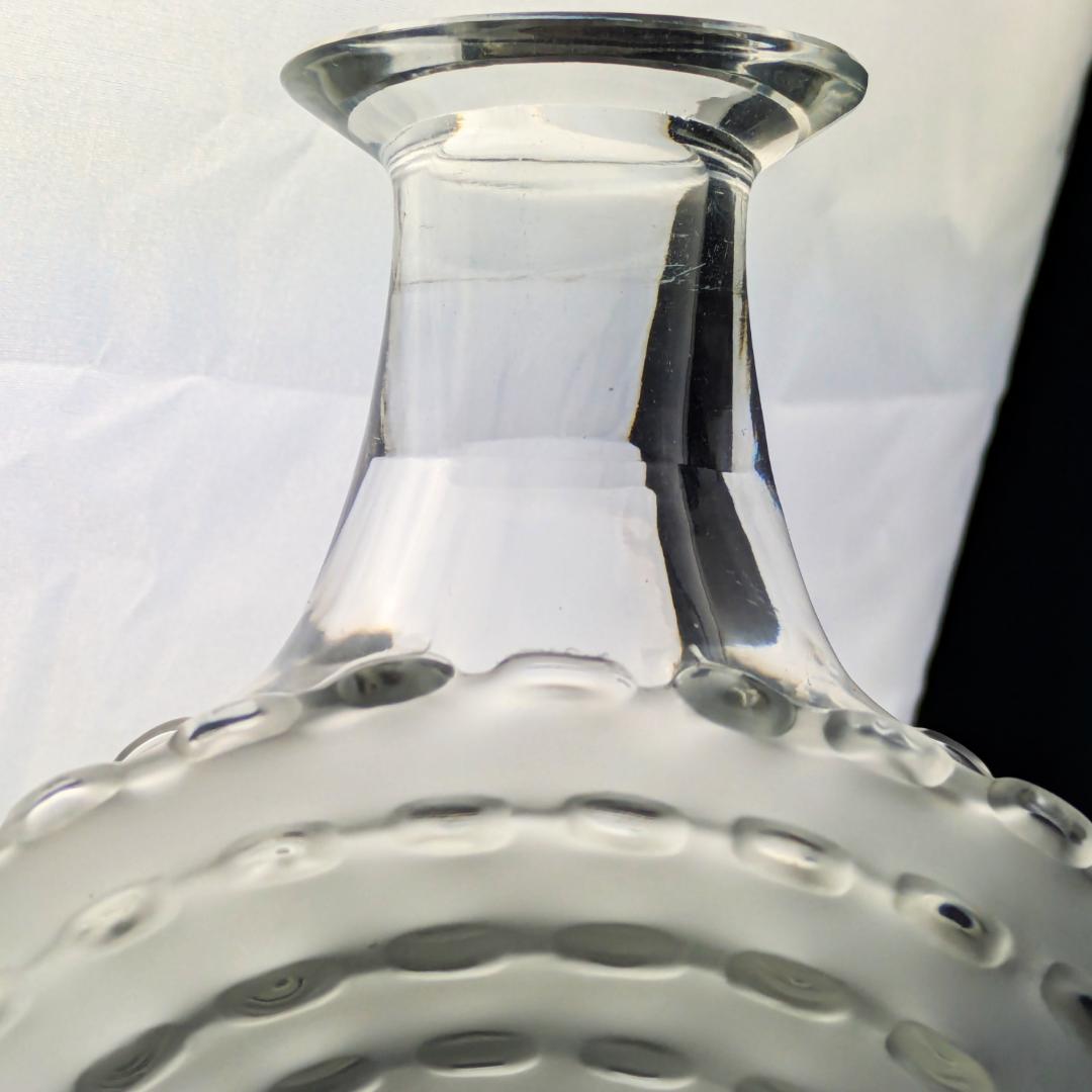 ラリック廃盤 27㎝デキャンタ パルメparme13307　波紋紋様 とても美品