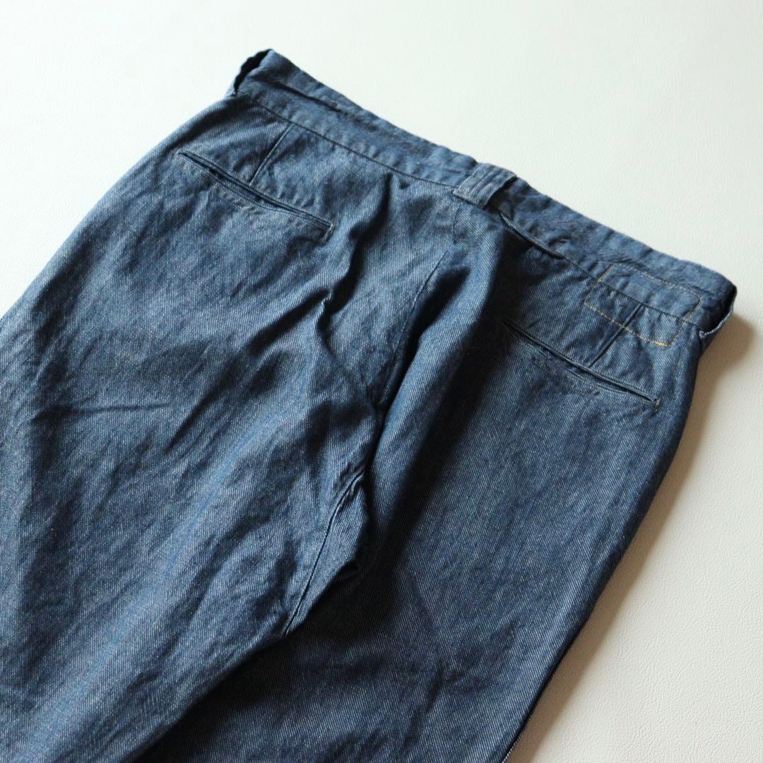 5205 専用商品【美品】45Rサルエルリネン 綿麻ざっくりデニムのポッポパンツ