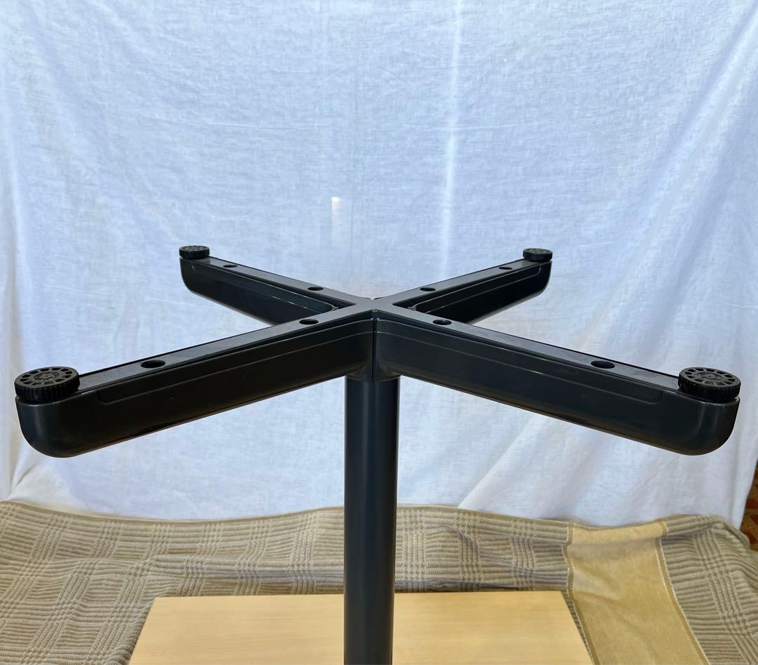 【中古品】①木製天板 鉄脚 カフェテーブル センターテーブル アイアン