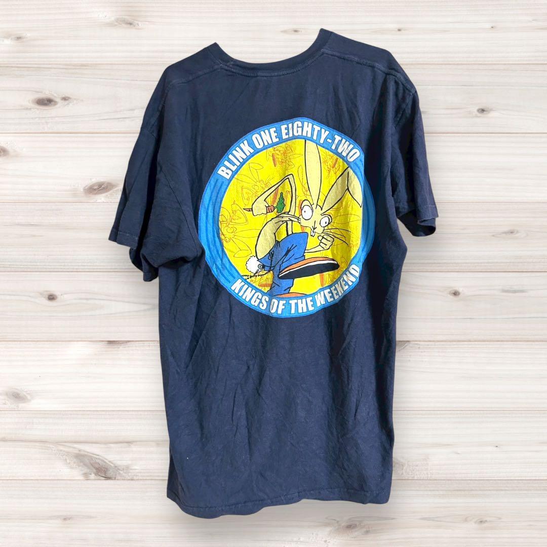 Blink182 Tシャツ　ネイビー　バンドTシャツ パンク