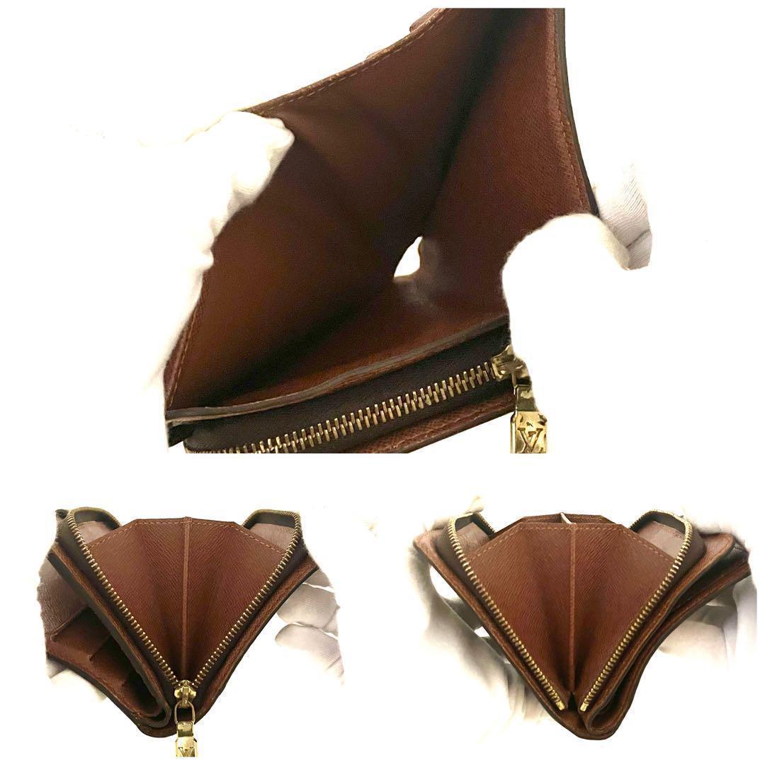 ⭕️コンパクトジップ⭕️ルイヴィトン財布　モノグラム　二つ折り【レディース】