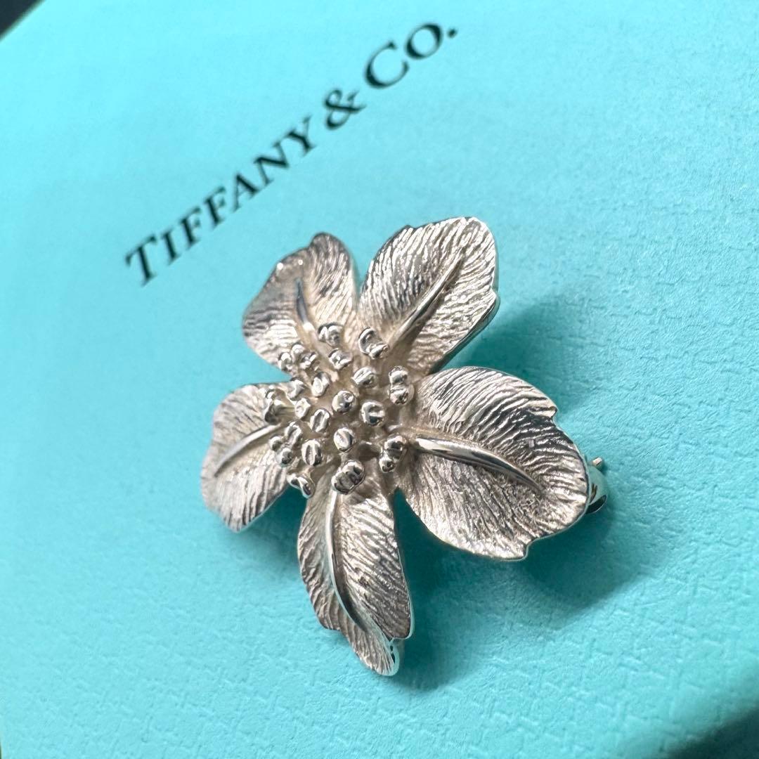 ティファニー フラワー モチーフ ブローチ SV925 シルバー