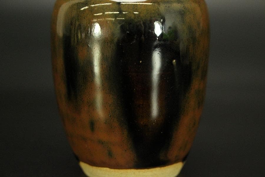 茶道具 瀬戸茶入 良蓋 美品(A777)